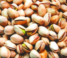 Pistachio is a nut that has a good effect on men's sweat.